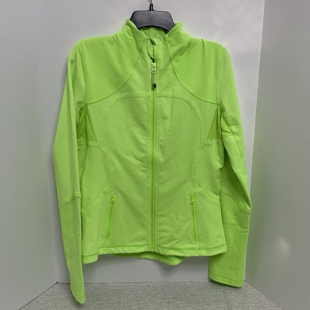 Lululemon Womens 12 Forme Jacket Zippy Green Rare Color W4A93S **READ**